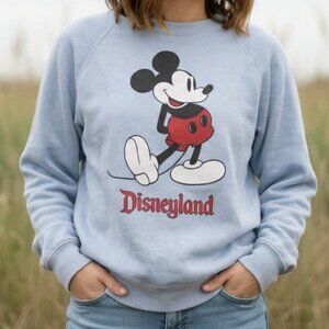 Disneyland Resort Blue Mickey Mouse Pullover Sweater XS